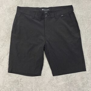 Travis Mathew Black Flat Front Men Shorts